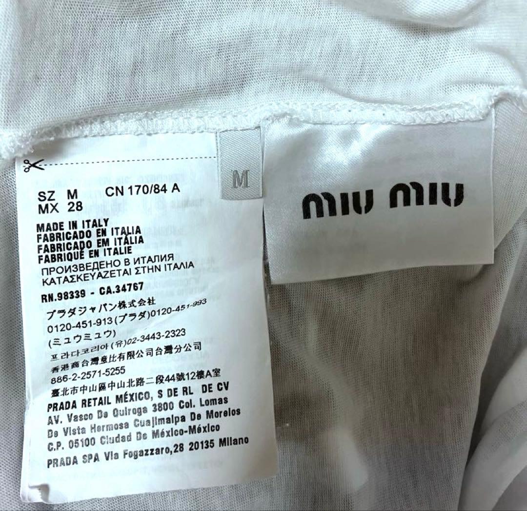 miumiu ロゴデーシャツ