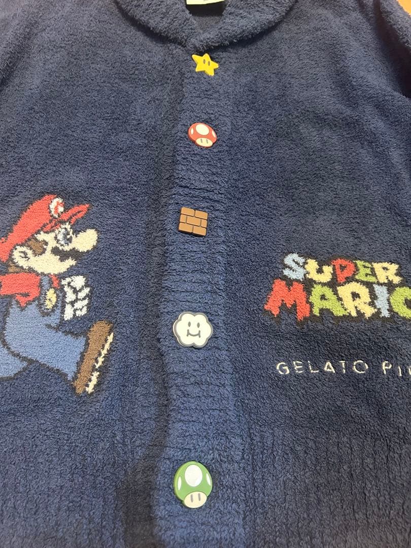 ジェラートピケ gelato pique × スーパーマリオ カーディガン