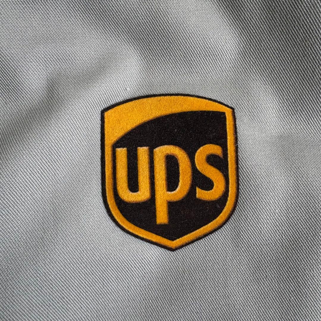古着 UPS リフレクター 中綿キルティング ワークベスト