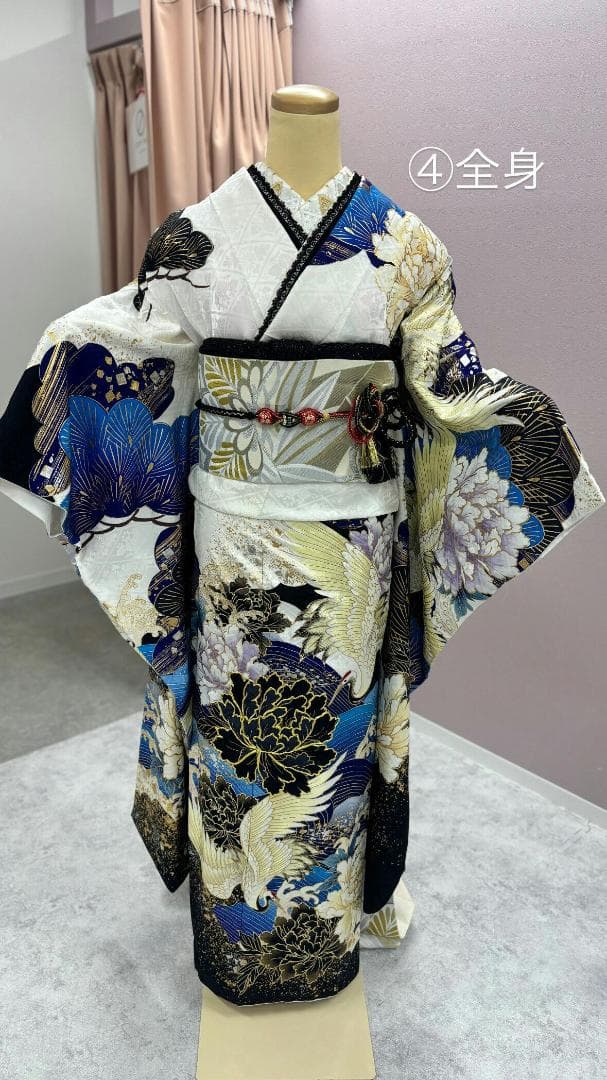 ≪即着用可能≫ 振袖 正絹 フルセット 165cm~175cmの方用【966】