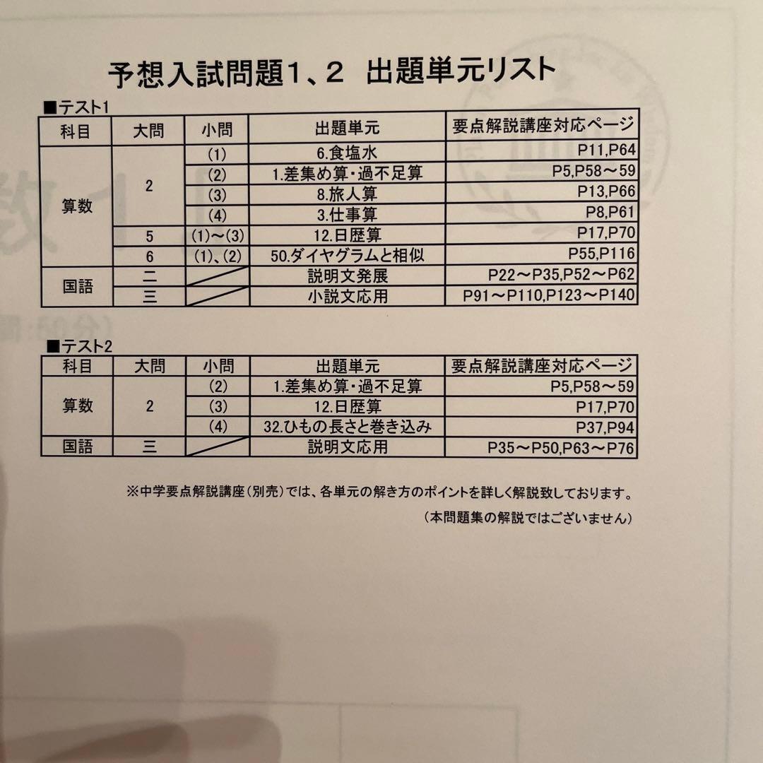 法政大学附属第二中学校　過去問　問題集　サクセス