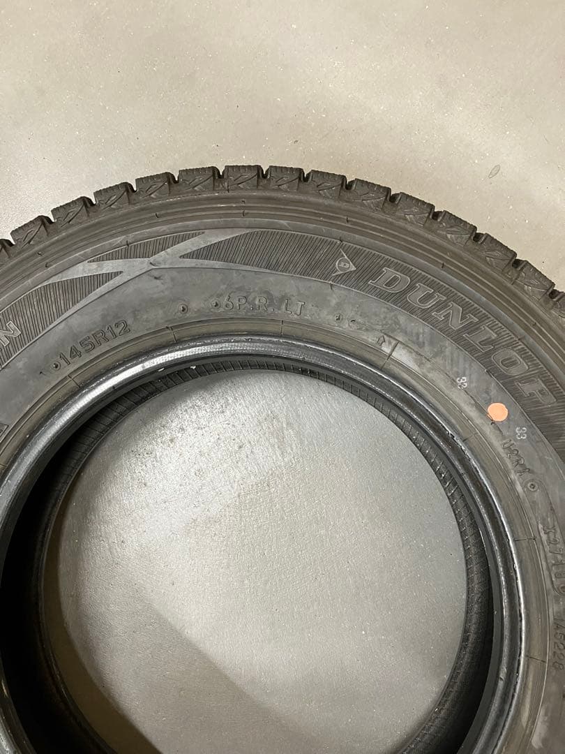 超バリ山 145R12 6PR ダンロップ SV01 スタッドレス 軽トラ軽バン