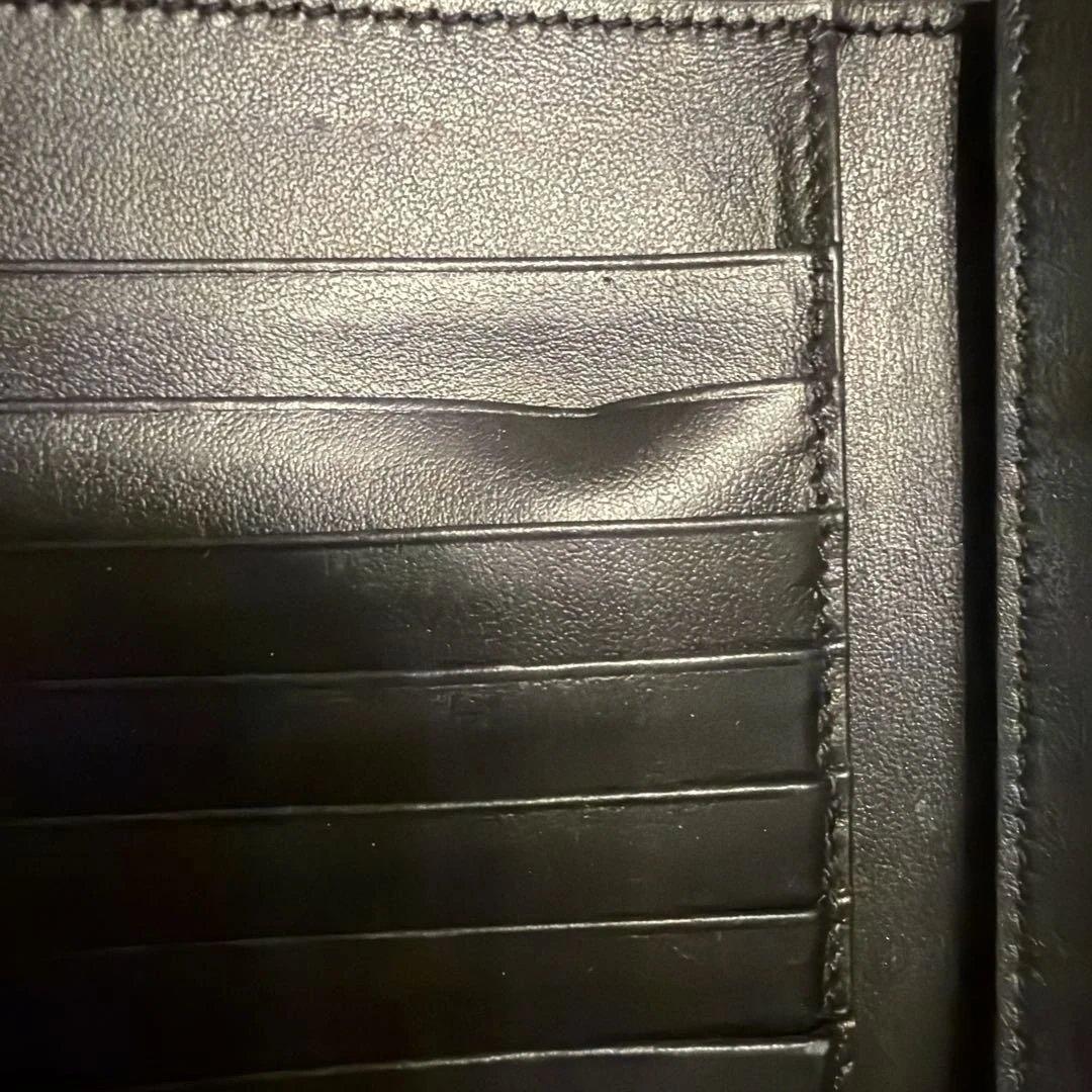 CELINE ブラックレザー 二つ折り財布