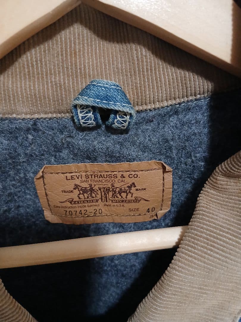 波*平様 USA製90sLevi'sカバーオール裏地ボアSize40アメカジ