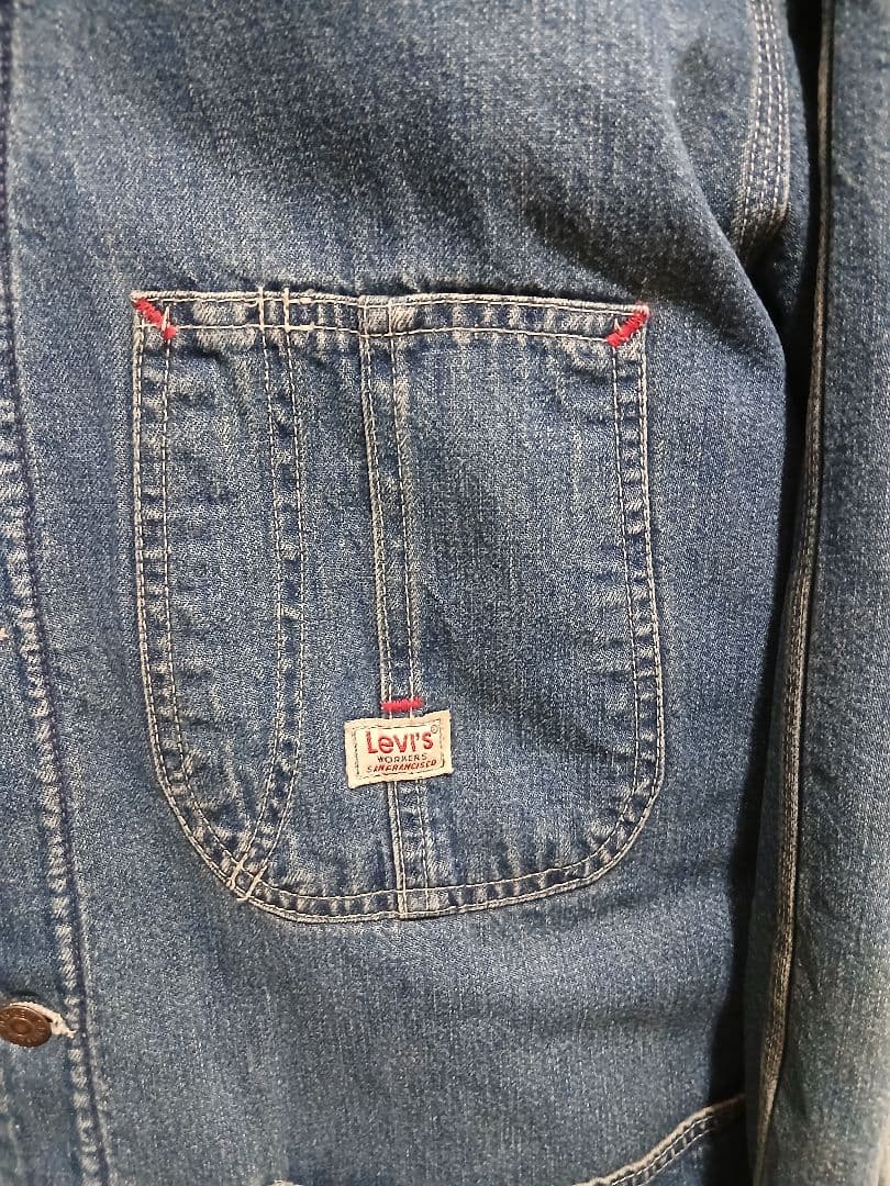 波*平様 USA製90sLevi'sカバーオール裏地ボアSize40アメカジ