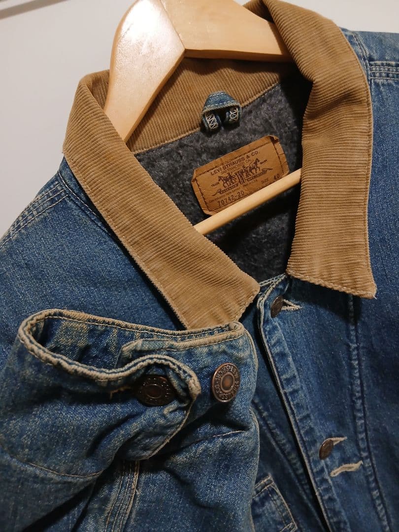 波*平様 USA製90sLevi'sカバーオール裏地ボアSize40アメカジ