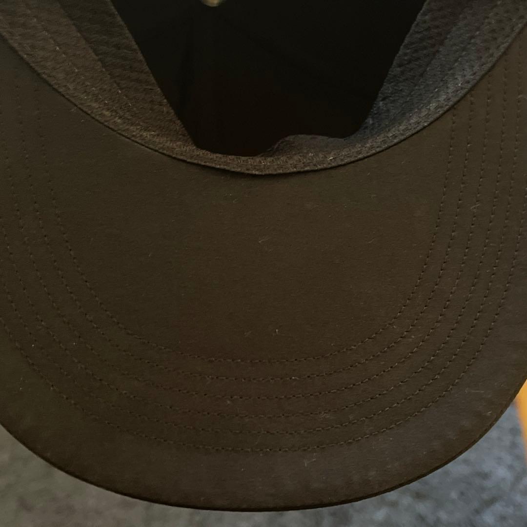 SEE SEE cap black ロングビル ナイロン キャップ