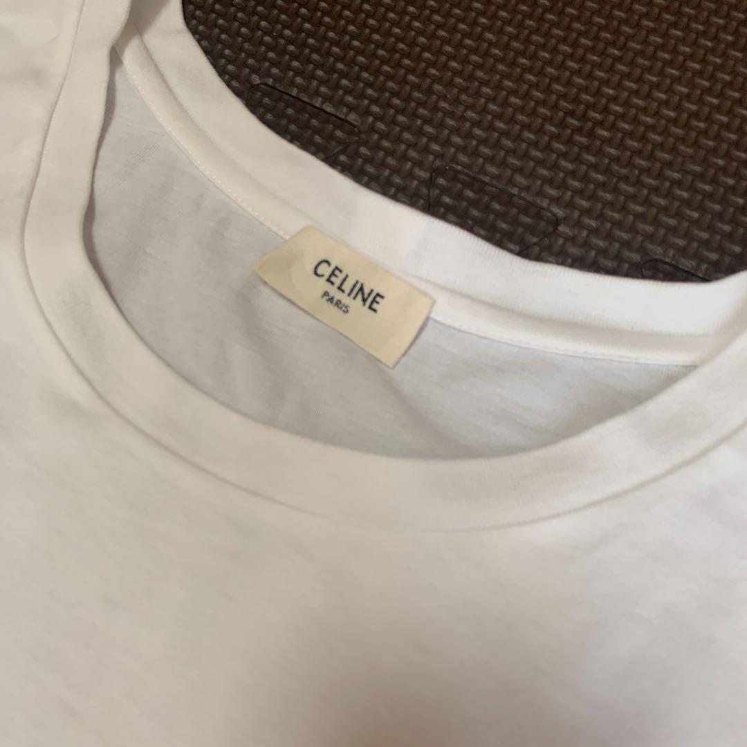 お値下げ CELINE セリーヌ 刺繍ロゴ tシャツ 白