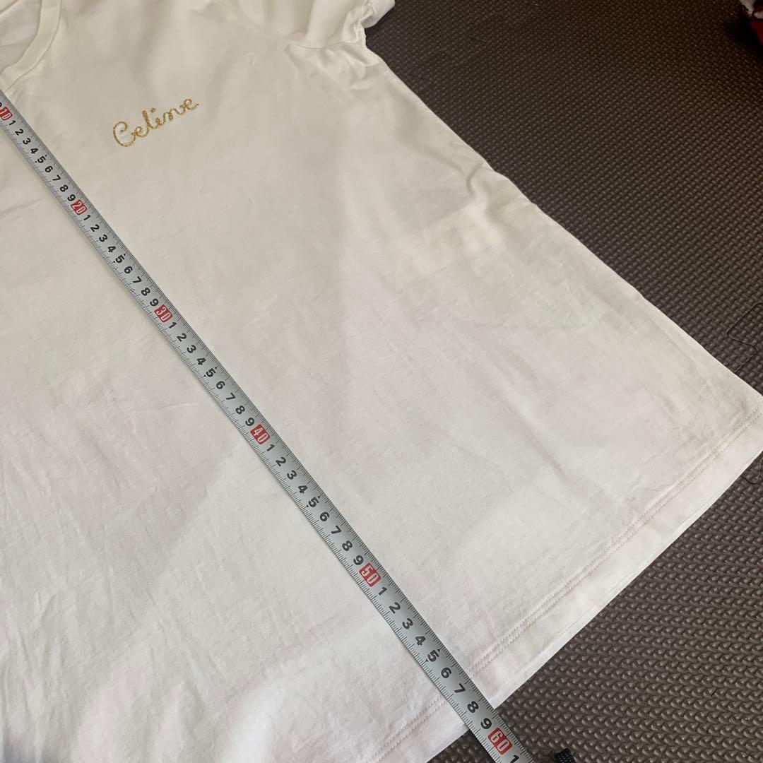 お値下げ CELINE セリーヌ 刺繍ロゴ tシャツ 白