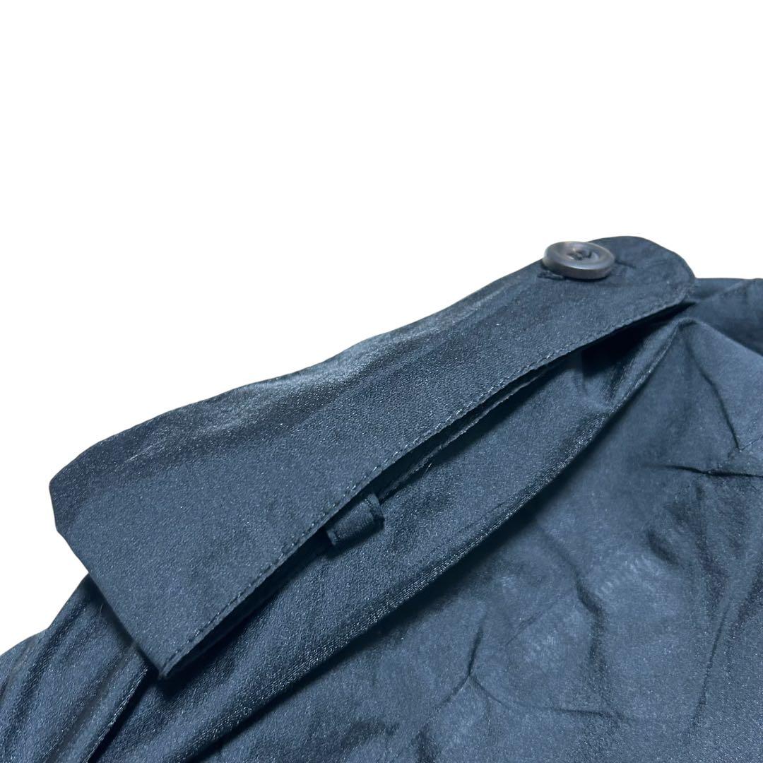 CIVIDINI トレンチコート ナイロン ウール カシミヤ 黒 ユニセックス