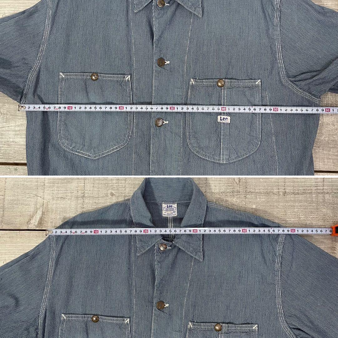 lee 40s 96-j ハウスタグ復刻 size40 ピンストライプ　美品