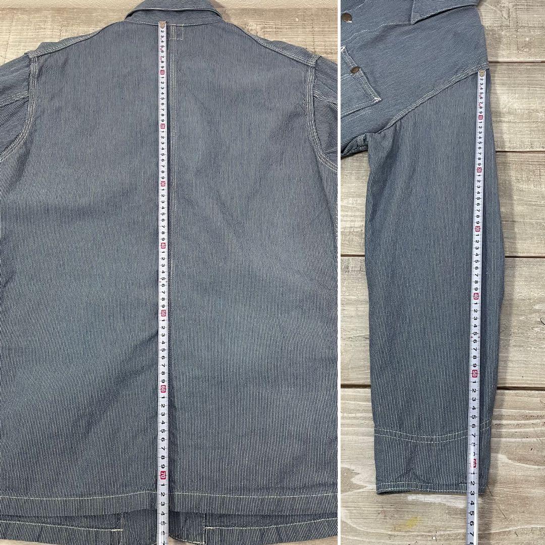 lee 40s 96-j ハウスタグ復刻 size40 ピンストライプ　美品