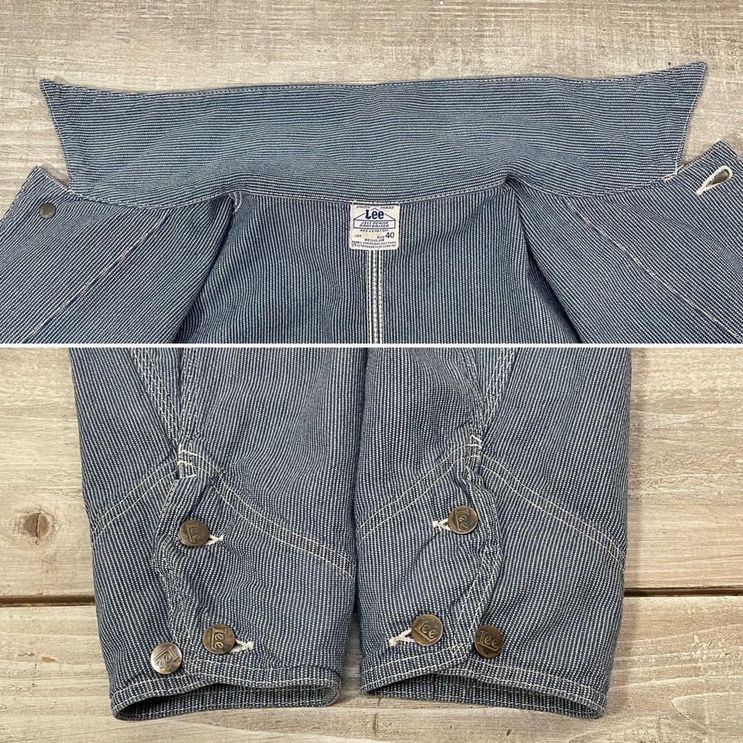 lee 40s 96-j ハウスタグ復刻 size40 ピンストライプ　美品