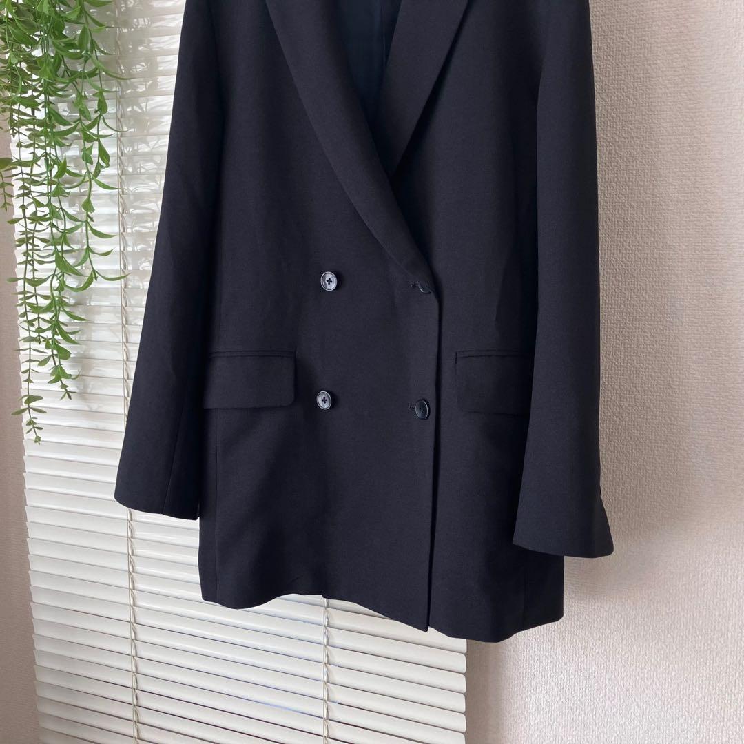 【2024SS】SLOBE IENA ウォッシャブルツイルダブルジャケット 紺