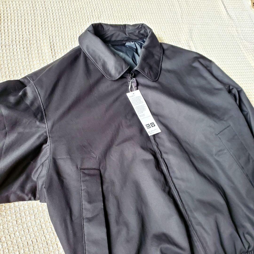 未使用 UNIQLO U パフテックショートブルゾン XL ブラック