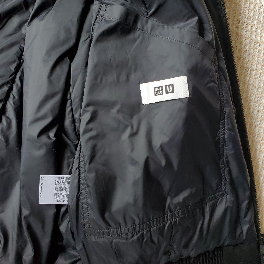 未使用 UNIQLO U パフテックショートブルゾン XL ブラック