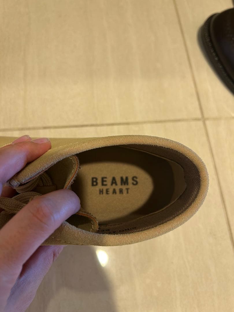 BEAMS ハイカットモカシンシューズ