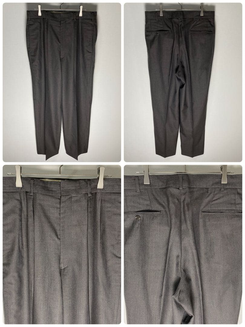 MEN'S BIGIダブル ヴィンテージ スーツ セットアップ 表記4 実寸確認