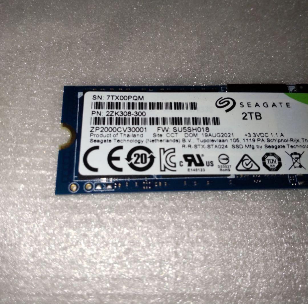 内蔵型SSD Seagate Barracuda 2TB SSD