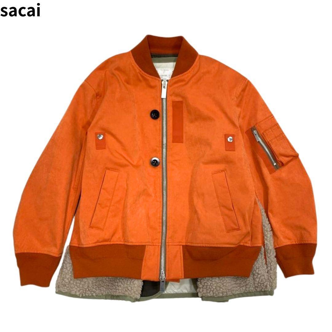 専用sacai サカイ ミックスブルゾン ハイブリッド 再構築