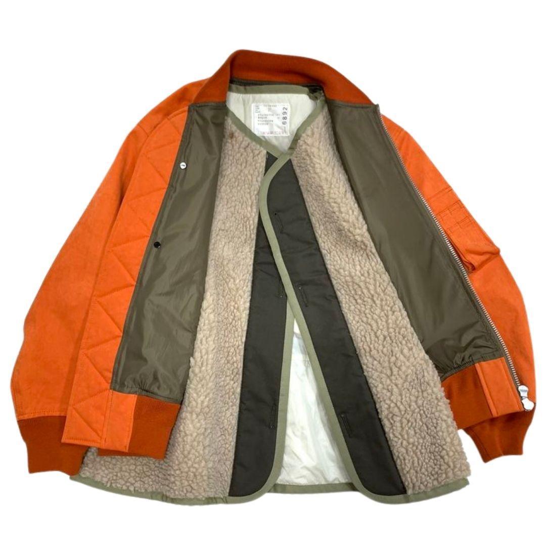 専用sacai サカイ ミックスブルゾン ハイブリッド 再構築