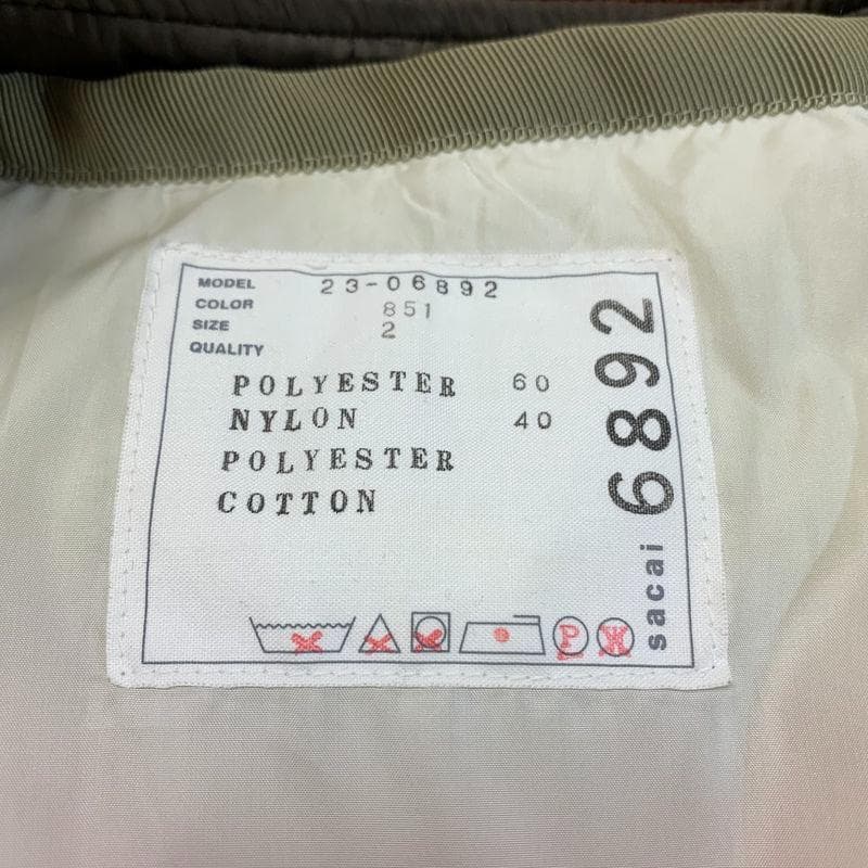 専用sacai サカイ ミックスブルゾン ハイブリッド 再構築