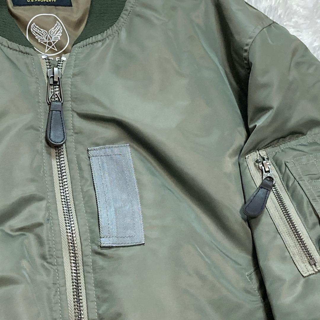 BACKERS オリーブグリーン MA-1 フライトジャケット サイズＬ