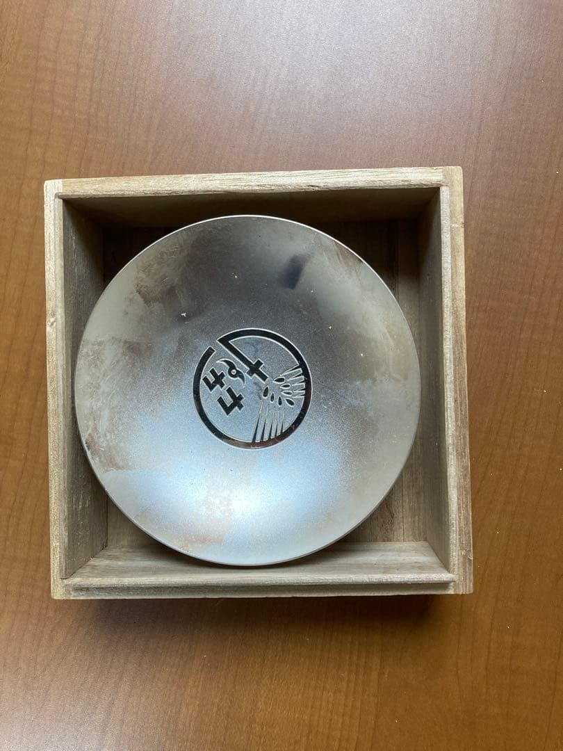 純銀 銀杯 記念盃 木箱付き 昭和60年