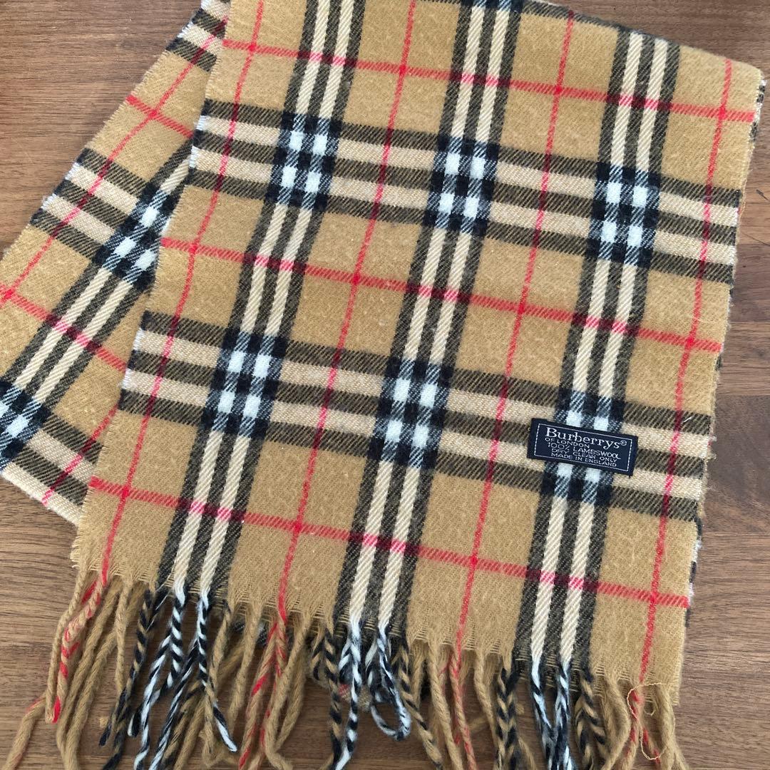 Burberry's ベージュチェックマフラー