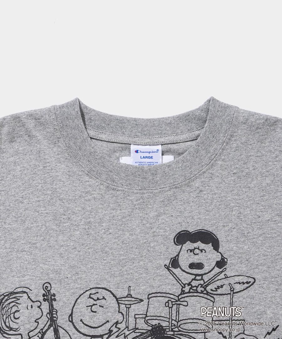トップス Champion S/S Tee -011A PEANUTS FRAGMENTS
