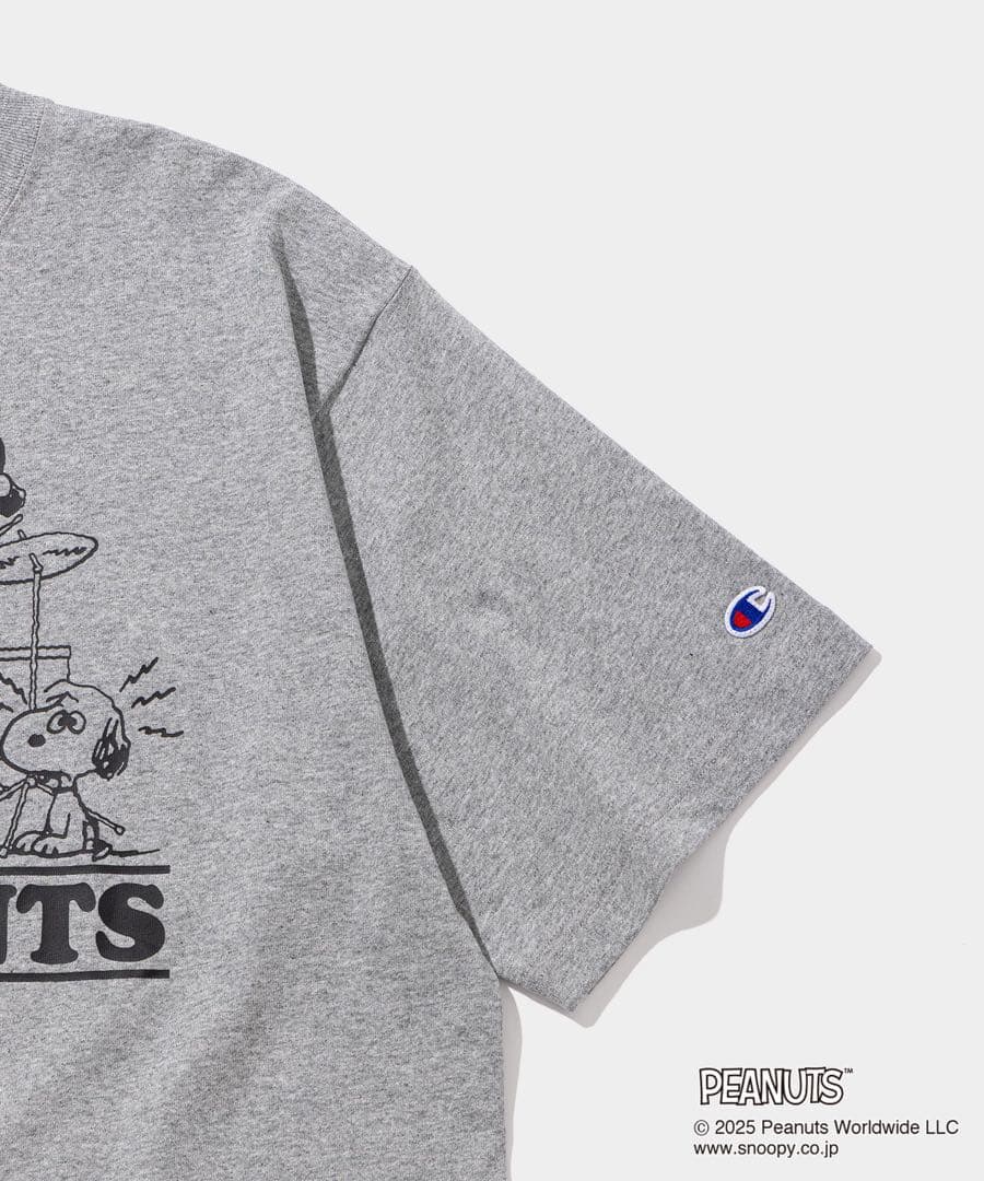 トップス Champion S/S Tee -011A PEANUTS FRAGMENTS