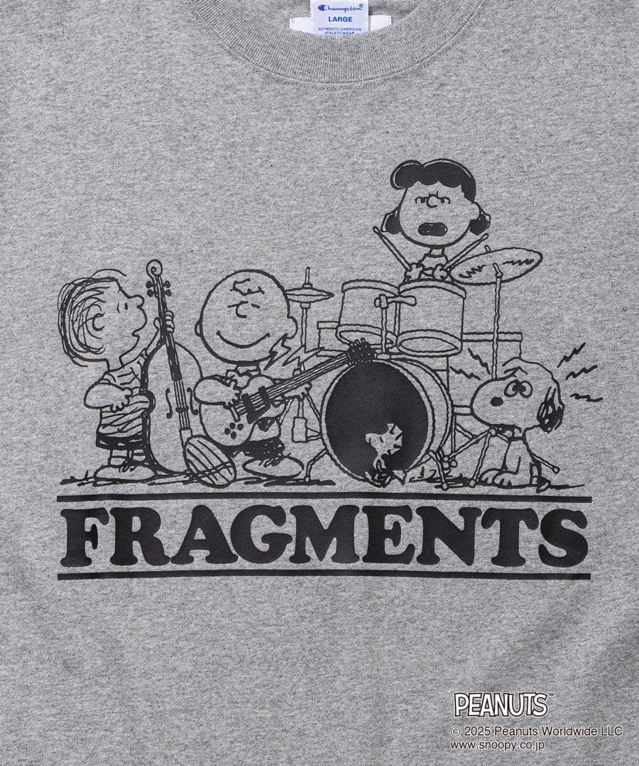 トップス Champion S/S Tee -011A PEANUTS FRAGMENTS