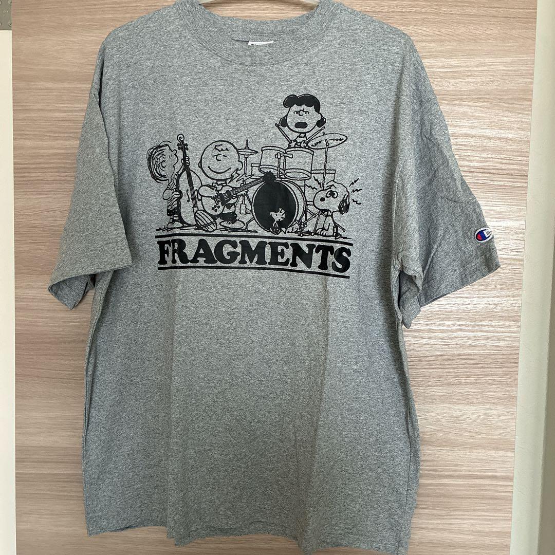 トップス Champion S/S Tee -011A PEANUTS FRAGMENTS