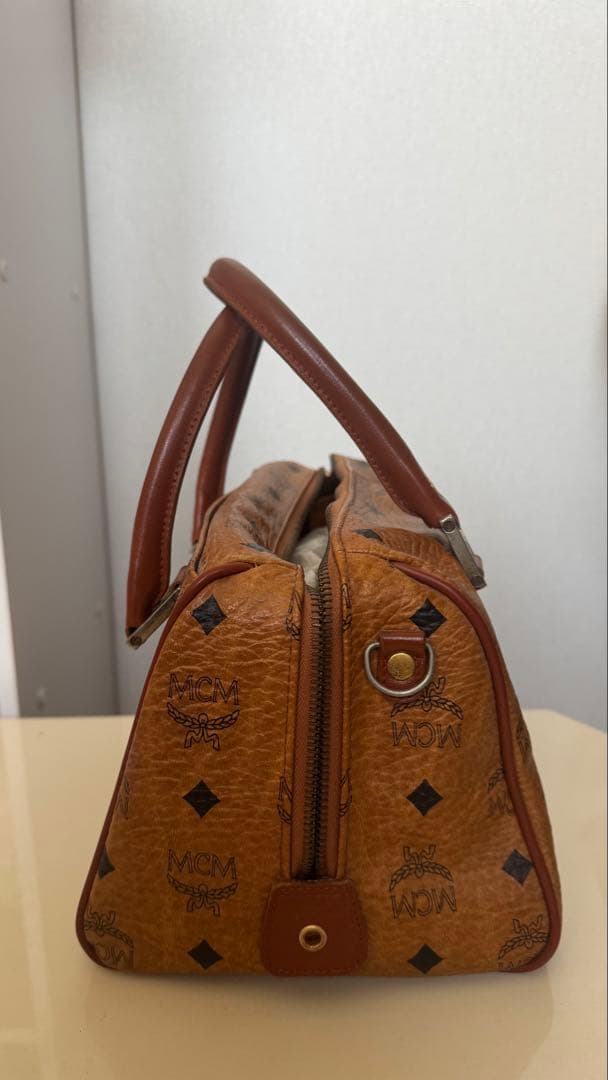 【labubu】MCM ボストンバッグ ブラウンレザー