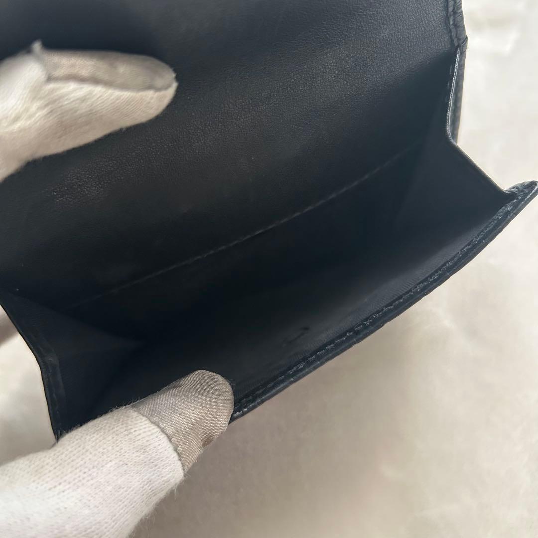 GUCCI グッチ 二つ折り財布 折り財布 シマ 黒