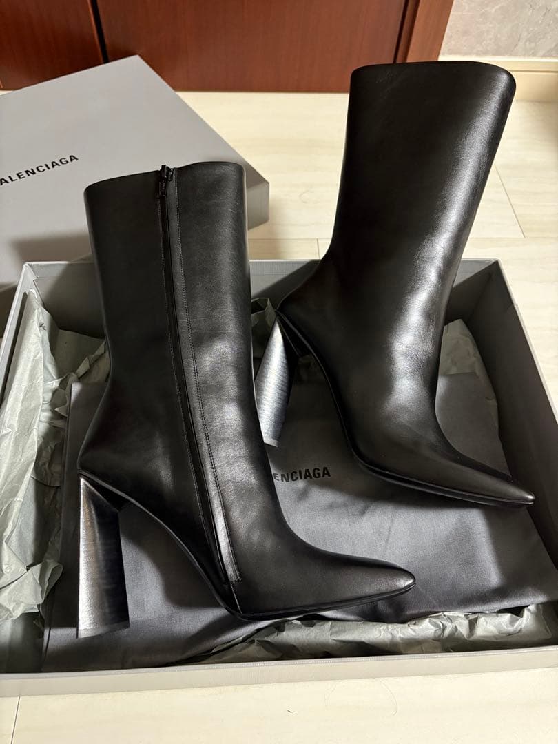 Balenciaga ショートブーツ 24~24.5 ブラック