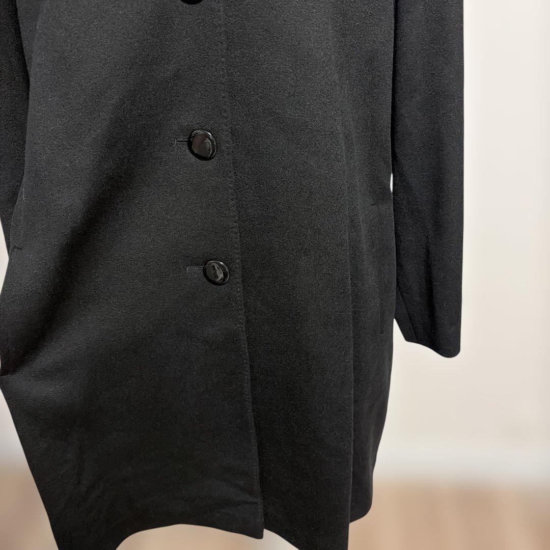 カシミヤ　100% ロングコート　黒