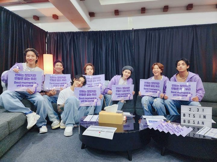 BTS釜山コン　　スローガンと新聞