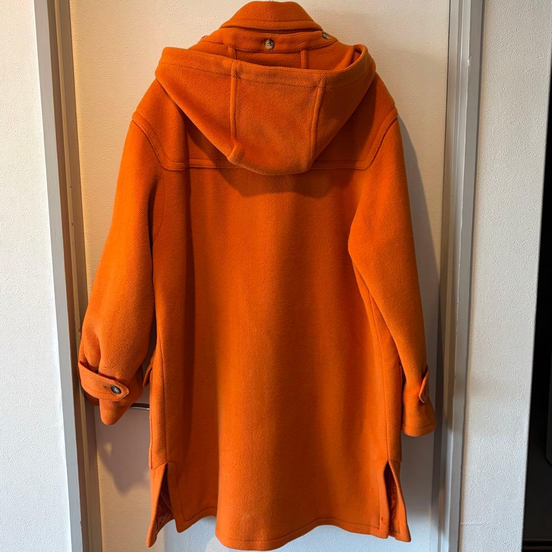 HERMES オレンジ ダッフルコート 52