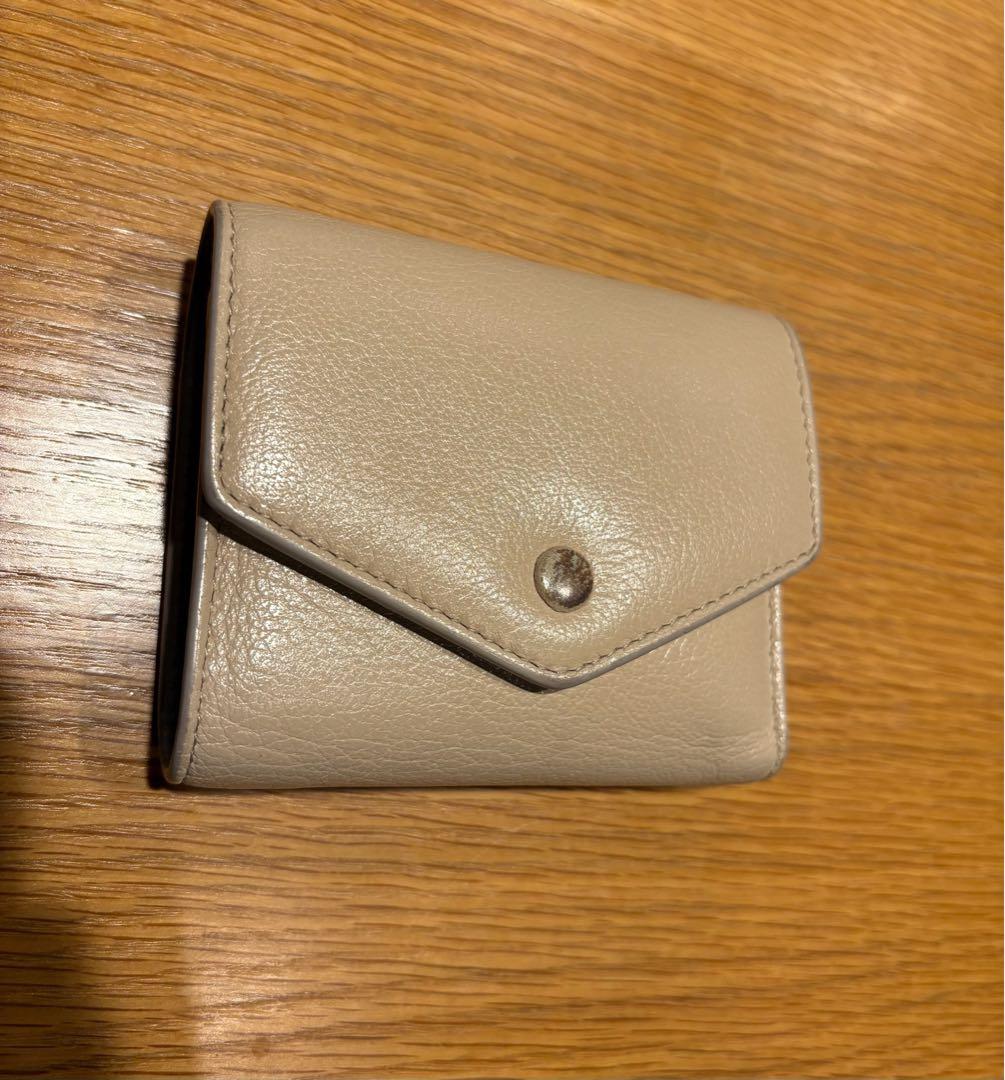 Maison Margiela 3つ折り財布 カシミール ライトベージュ