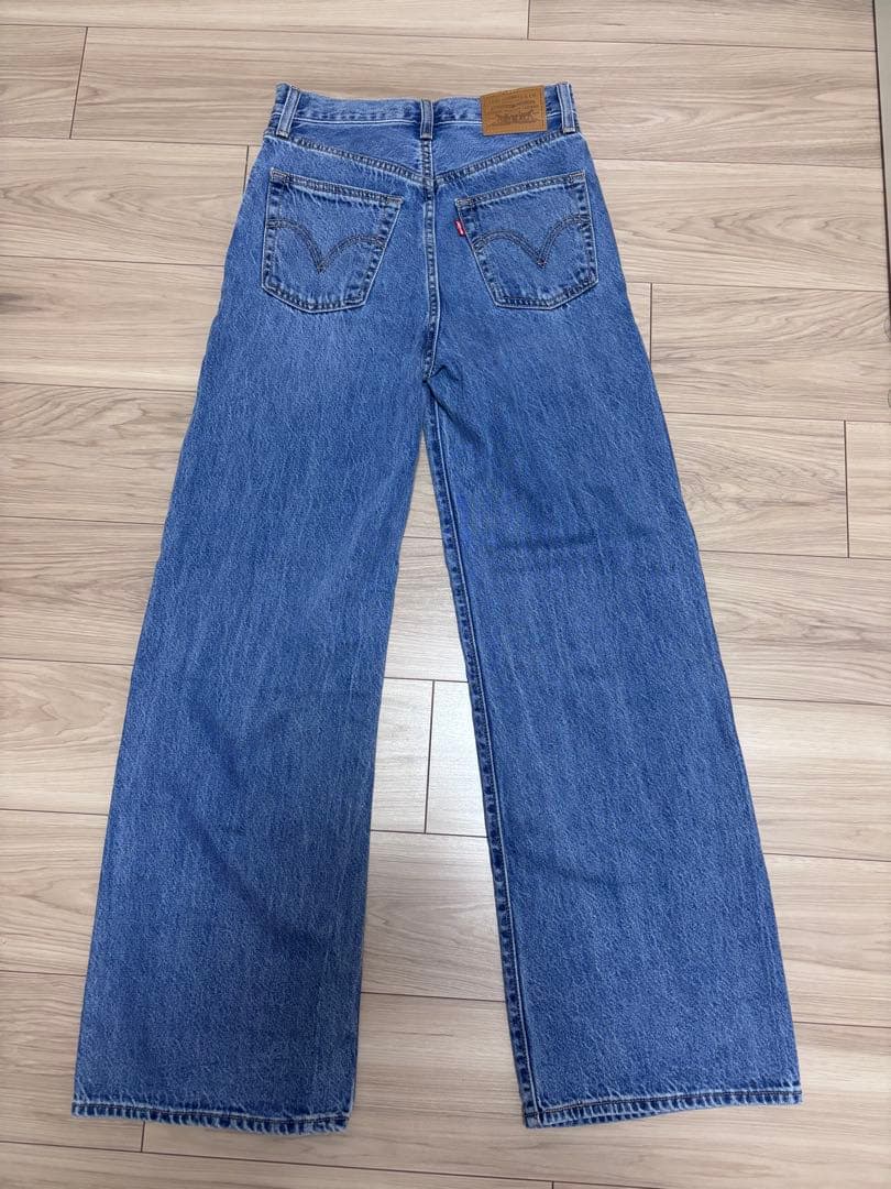 ジーンズ デニムパンツ 別注「LEVI’S」RIBCAGE WIDE LEG