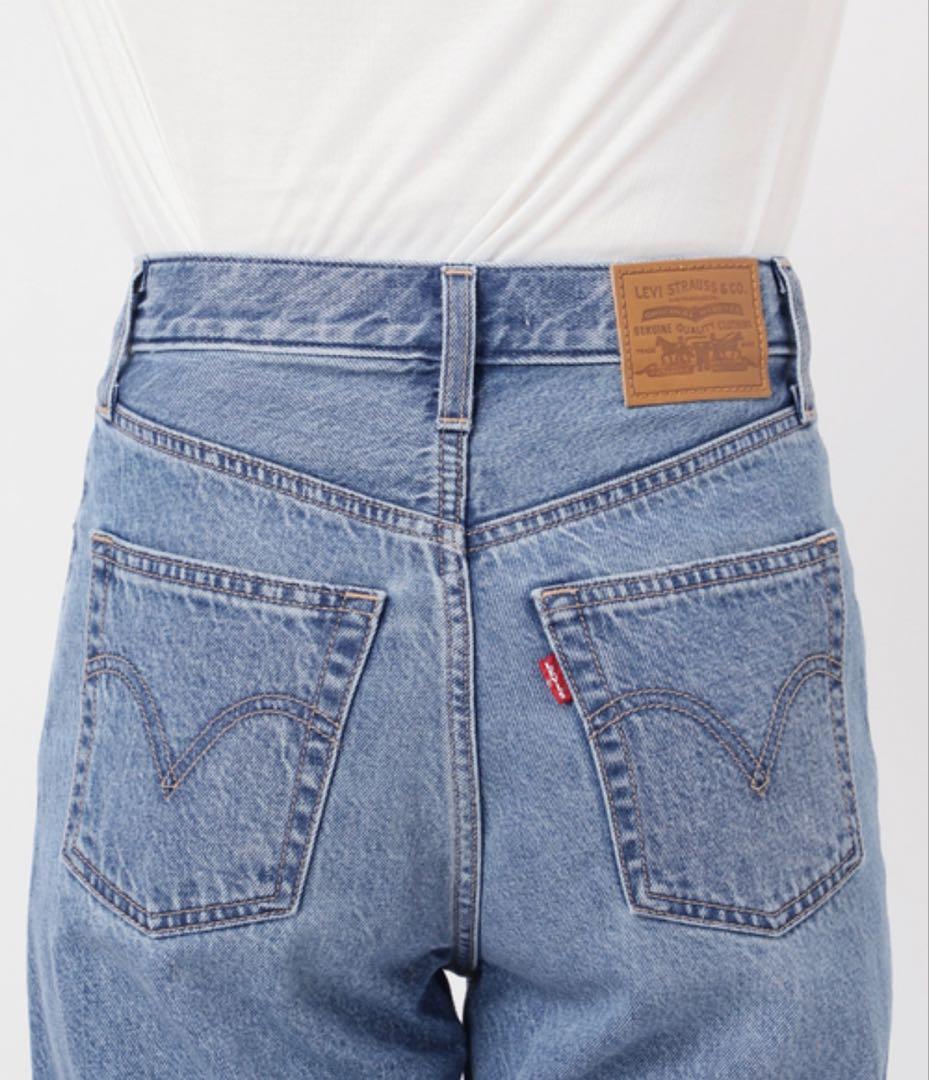 ジーンズ デニムパンツ 別注「LEVI’S」RIBCAGE WIDE LEG