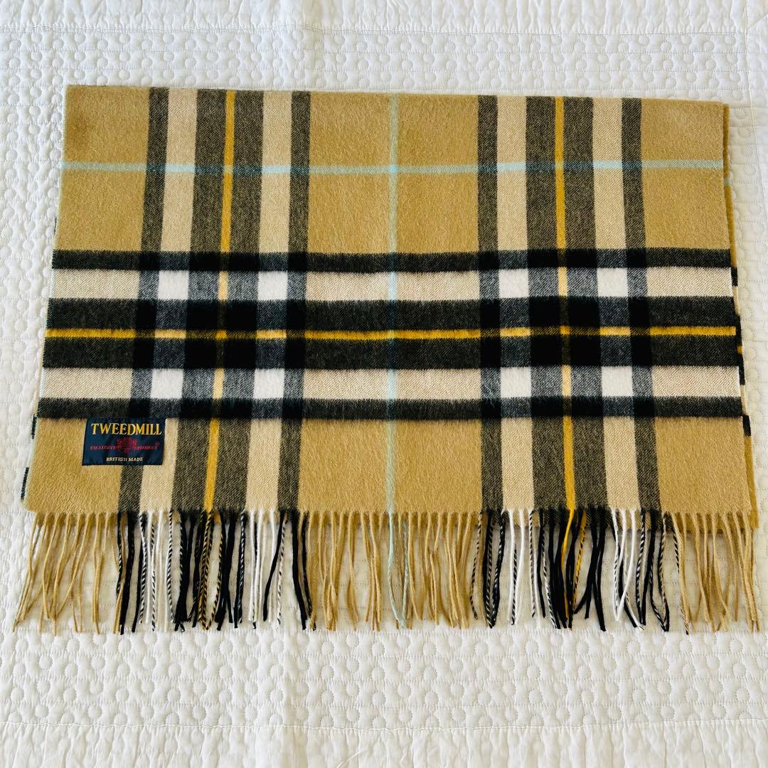 TWEEDMILL チェック柄ストール ツイードミル