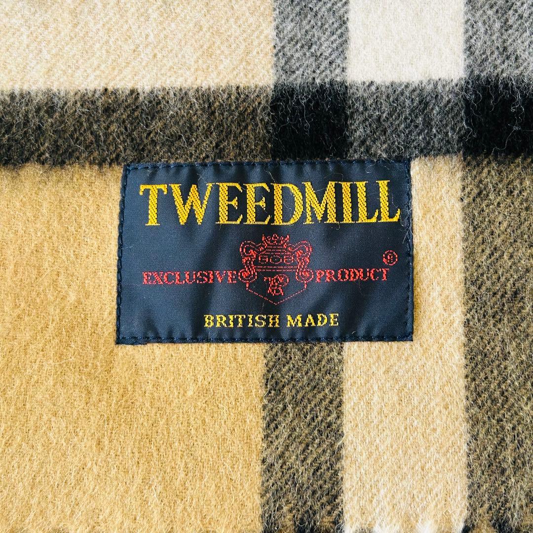 TWEEDMILL チェック柄ストール ツイードミル
