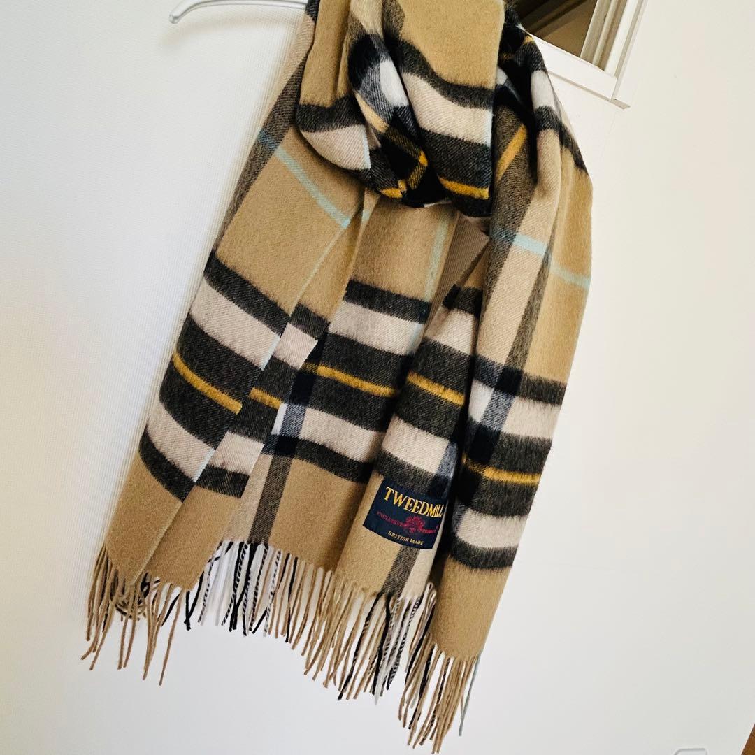 TWEEDMILL チェック柄ストール ツイードミル