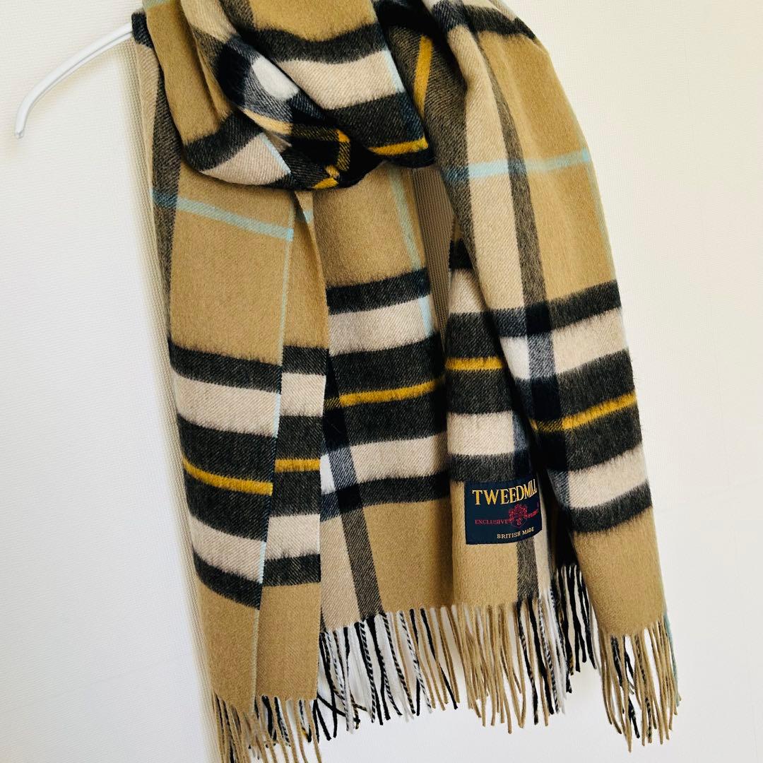 TWEEDMILL チェック柄ストール ツイードミル