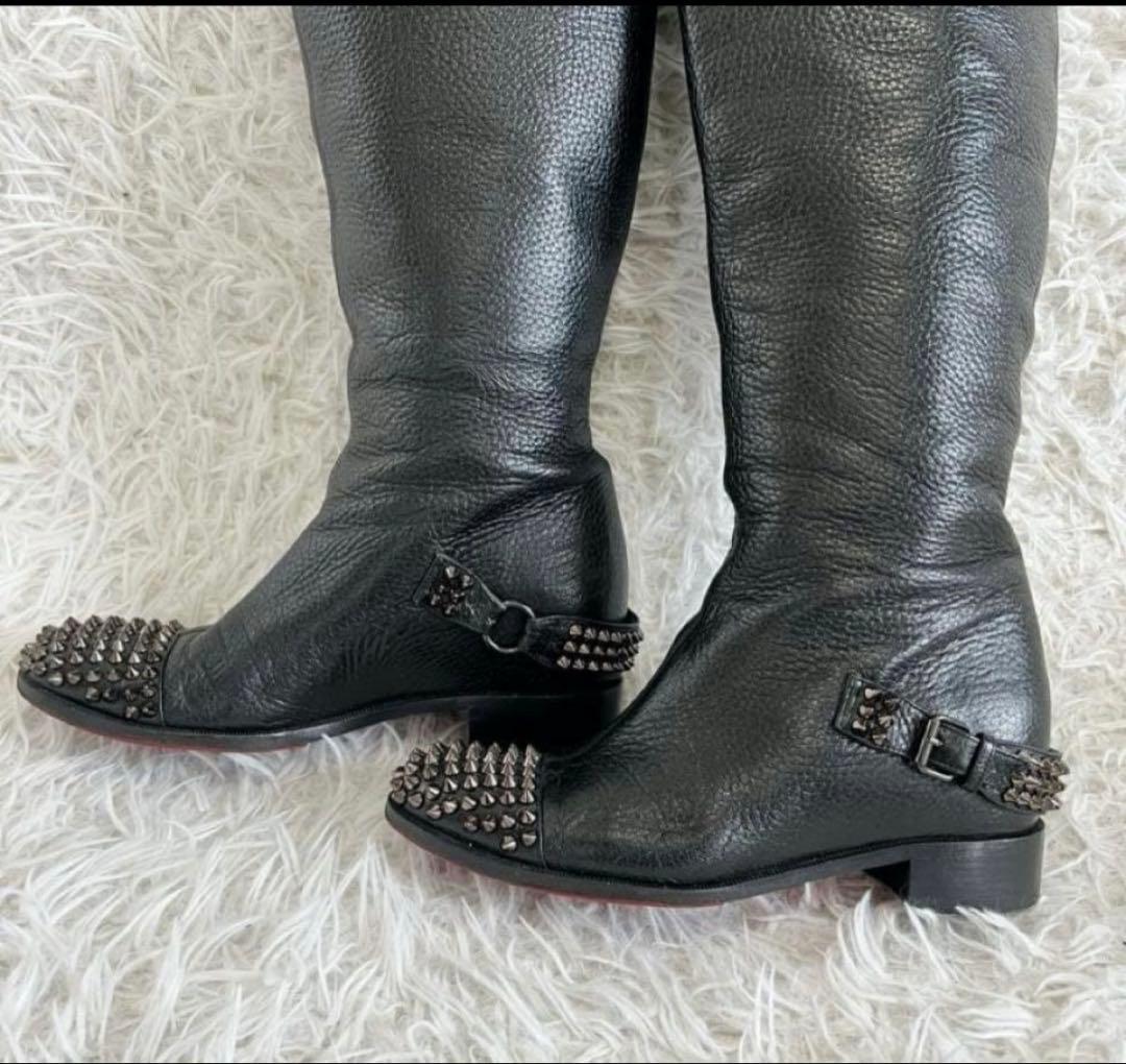 m*n様 Christian Louboutin ロングブーツ スタッズ jue