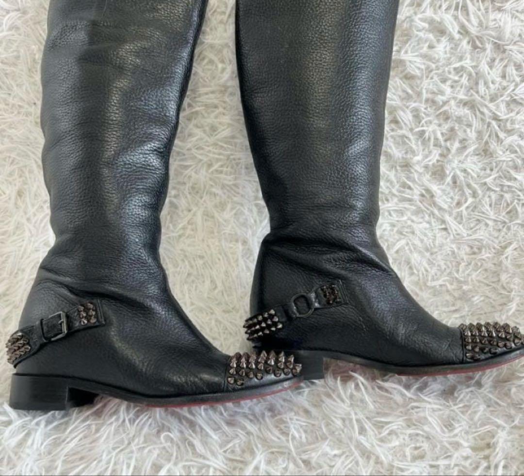 m*n様 Christian Louboutin ロングブーツ スタッズ jue