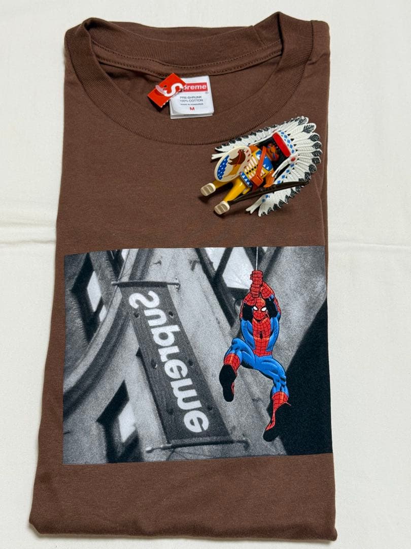 トップス Supreme Spider-Man Tee Brown M