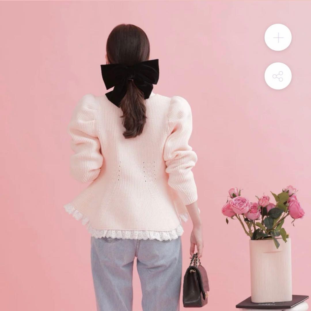 Lacy Flair Cardigan メゾンマーブル